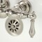 Kingston Brass CA1001T8 3-3/8" Tub Wall Mount Clawfoot Tub Faucet, Brushed Nickel CA1001T8 - alternate 3